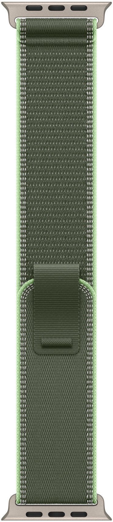 Apple Watch 49mm Green Trail Tension - S/M - Natural Titanium