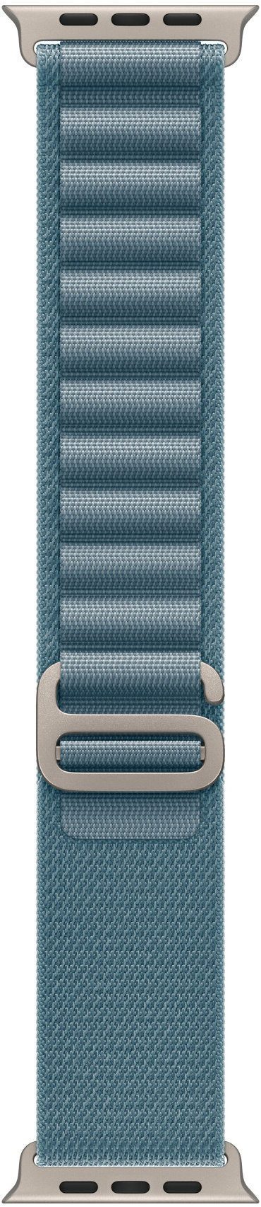 Apple Watch 49mm Light Blue Alpine Pull - Medium - Natural Titanium