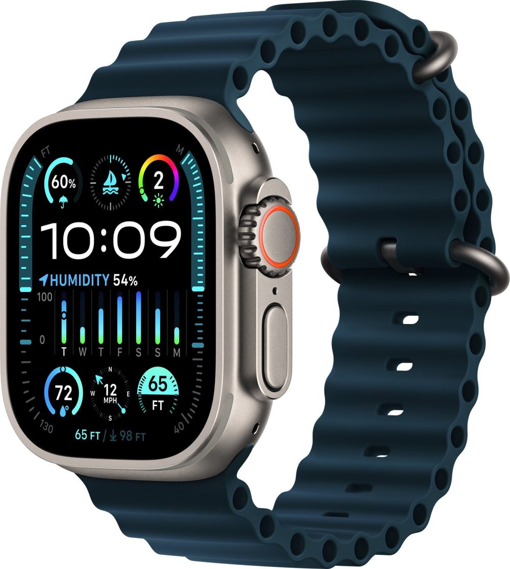 Apple Watch Ultra 2 49mm Titanium Case with Blue Ocean Band
