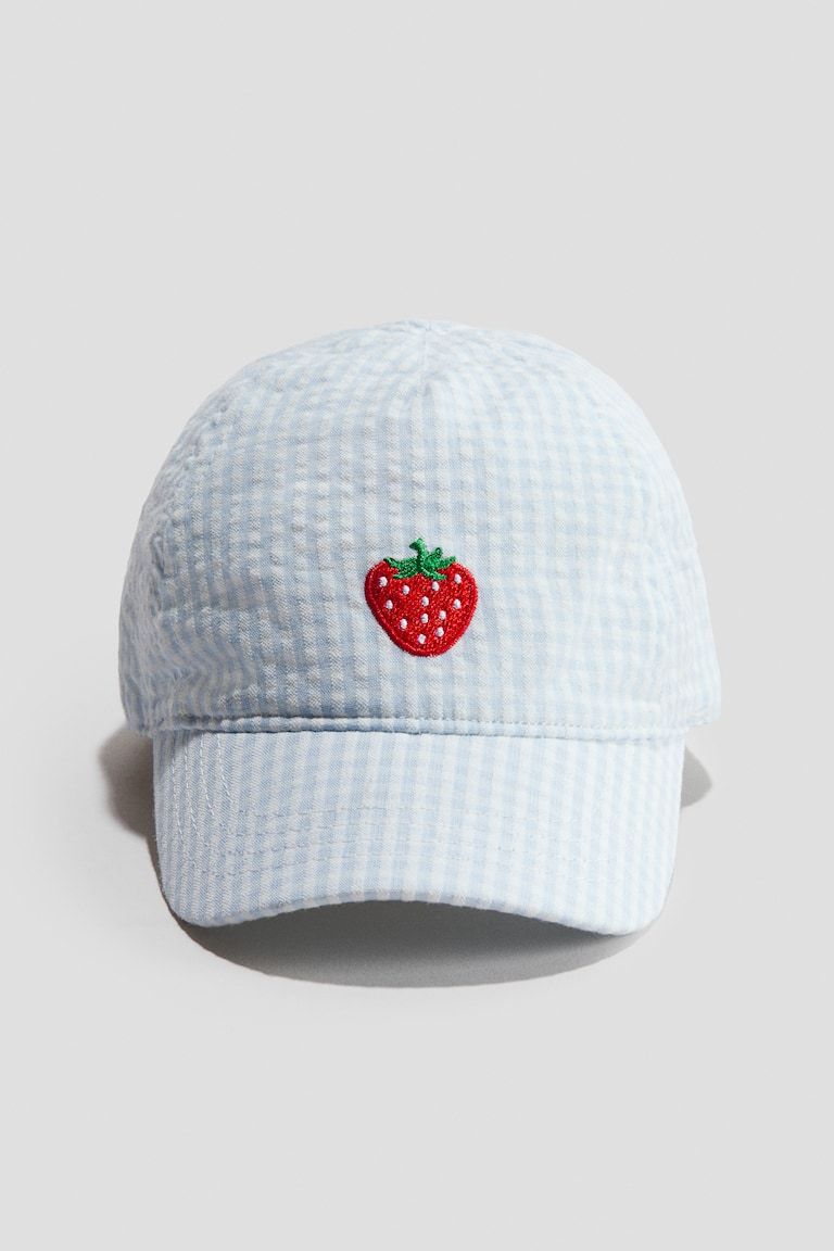 Appliquéd Cotton Cap