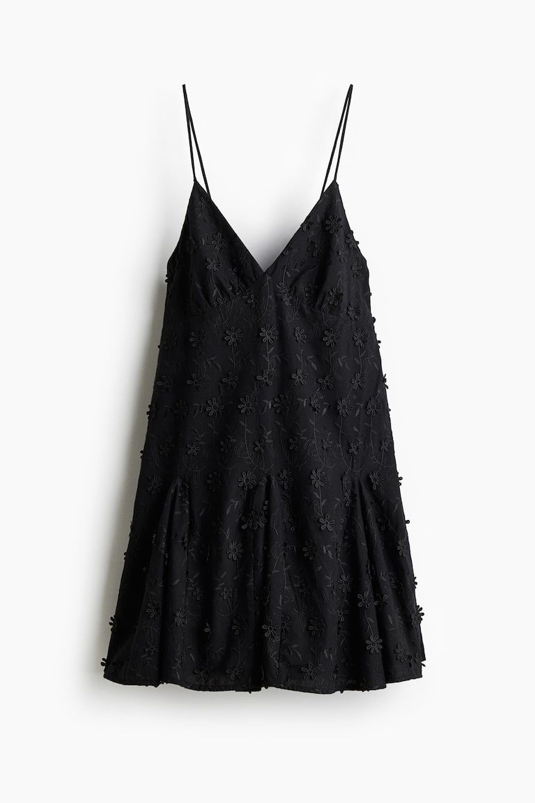 Appliquéd Cotton Dress