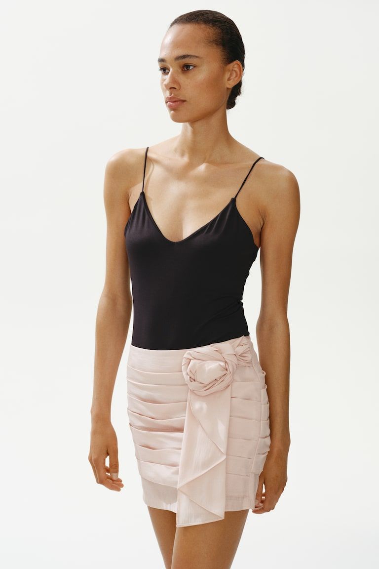 Appliquéd Mini Skirt