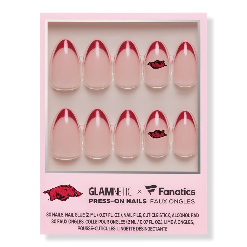 Arkansas Razorbacks Press-On Nails - Arkansas Razorbacks