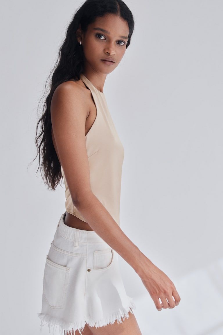 Asymmetric Halterneck Top