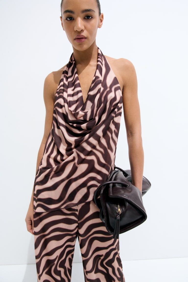 Asymmetric Halterneck Top