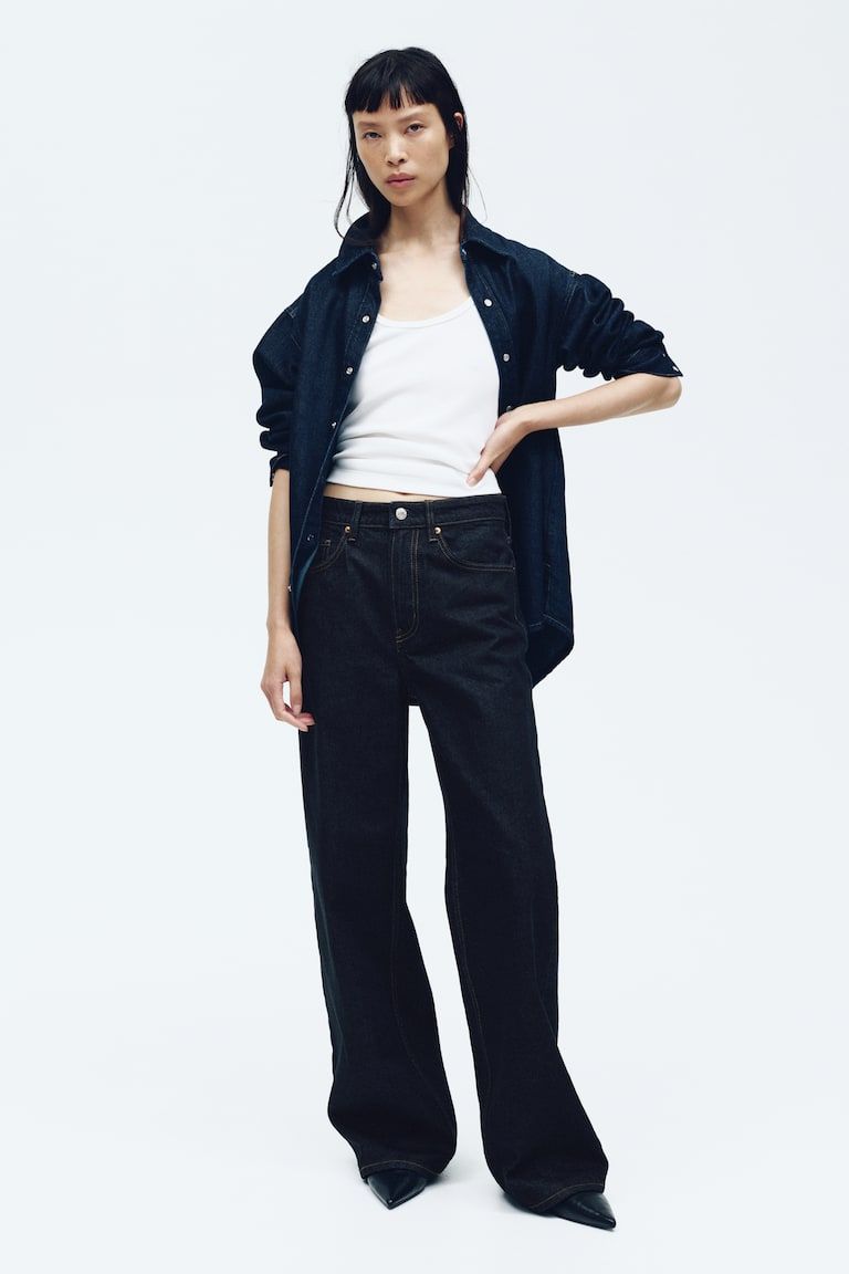 Ava Ultra High Rise Wide Leg Jeans