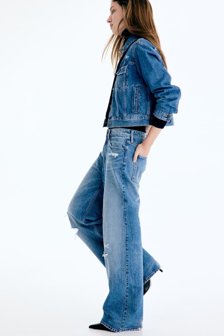 Ava Ultra High Rise Wide Leg Jeans