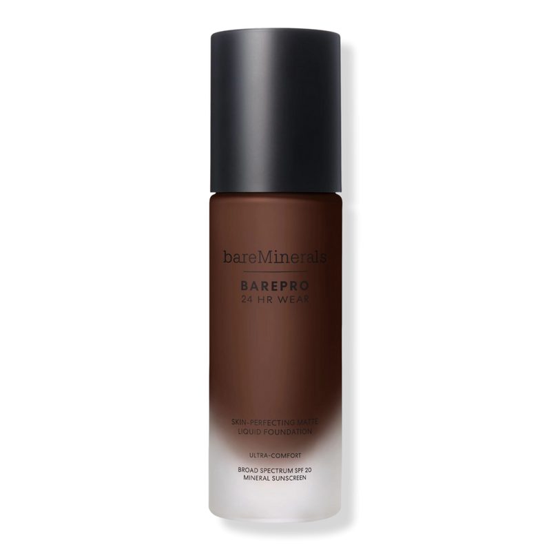 BAREPRO 24HR Wear Skin-Perfecting Matte Liquid Foundation Mineral SPF 20 - Deep 65 Neutral