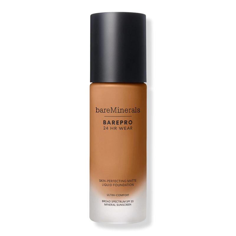 BAREPRO 24HR Wear Skin-Perfecting Matte Liquid Foundation Mineral SPF 20 - Medium Deep 46 Neutral