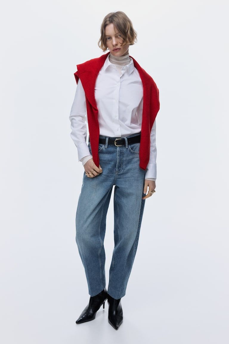 Barrel High Ankle Jeans