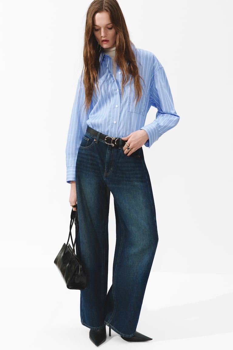 Barrel Regular Waist Jeans