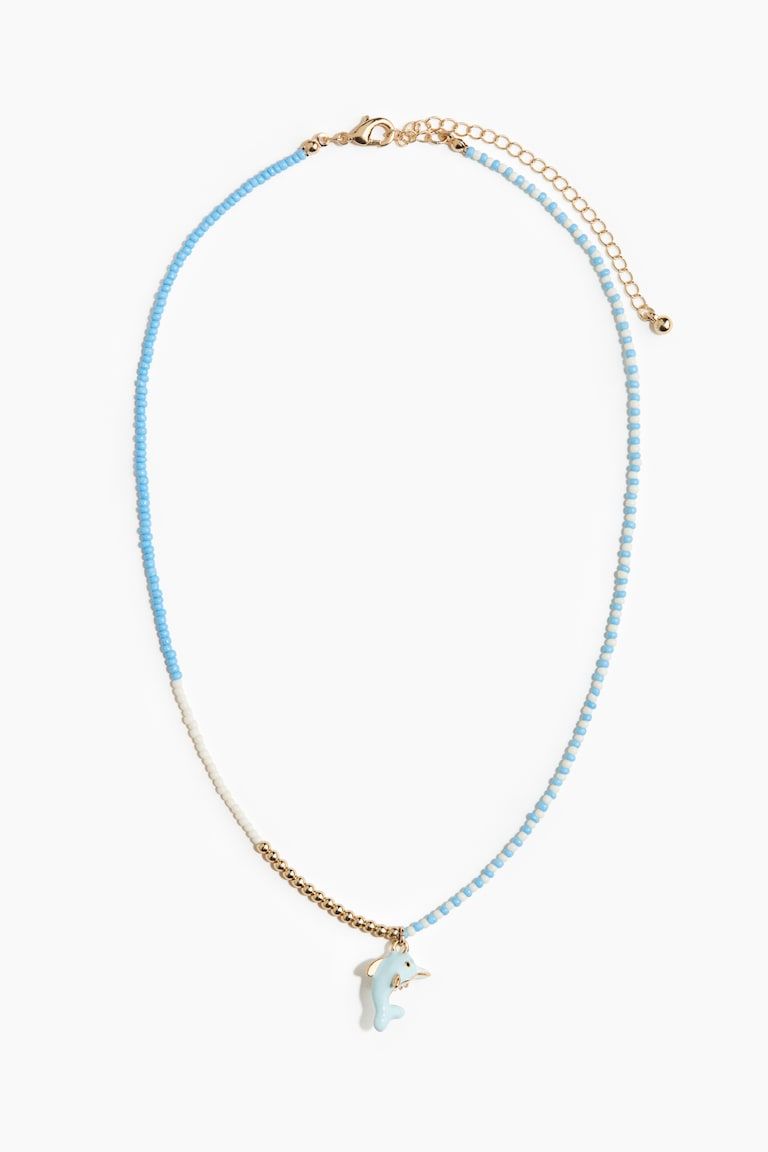 Beaded Necklace with Pendant