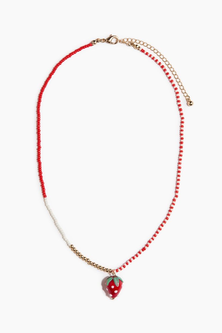 Beaded Necklace with Pendant