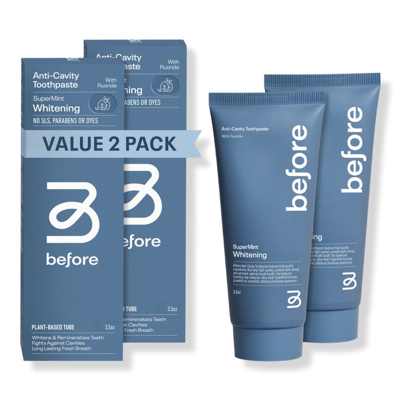 Before Anti-Cavity SuperMint Whitening 2-Pack