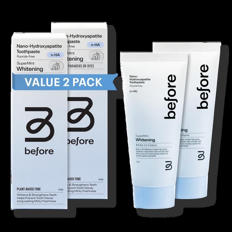 Before n-HA SuperMint Whitening 2-Pack