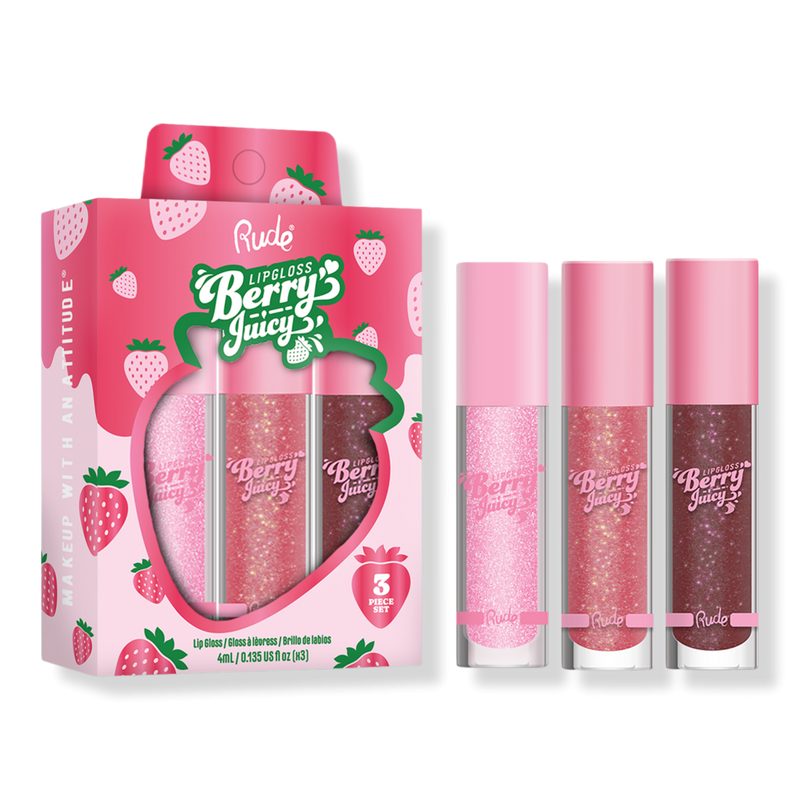 Berry Juicy Lip Gloss Trio - Flirty / Dazzle Me / Cocoa Kisses