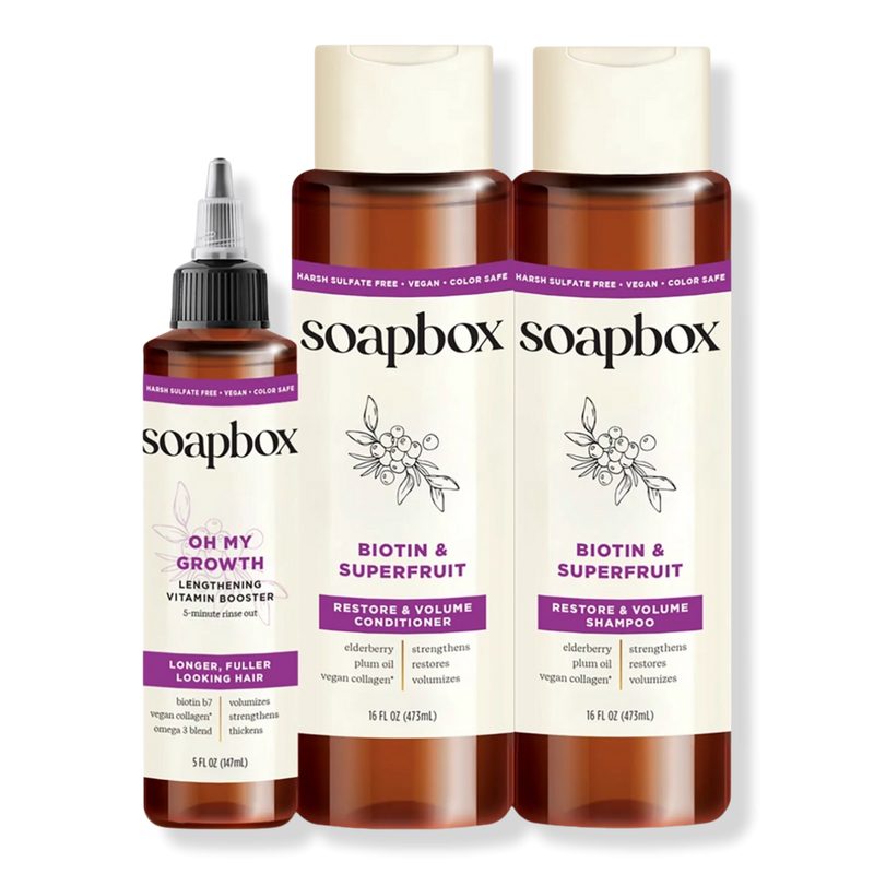 Biotin & Superfruit Restore & Volume Haircare Essentials - 16 oz