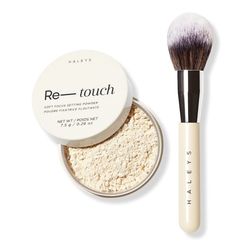 Blurring Setting Powder & Brush Duo - Translucent Honey