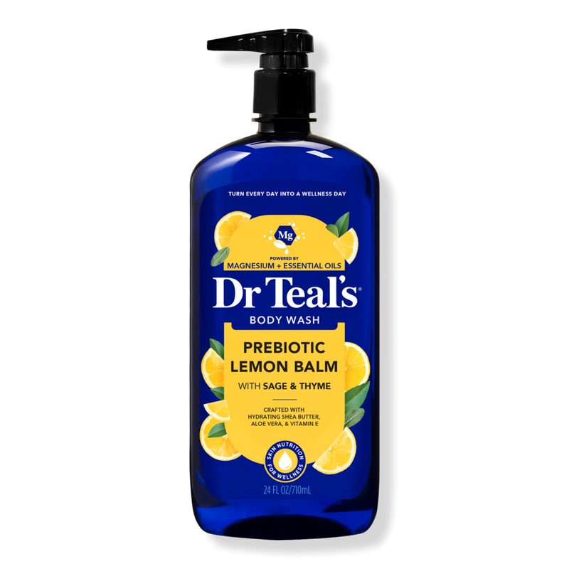 Body Wash with Prebiotic Lemon Balm and Essential Oil Blend