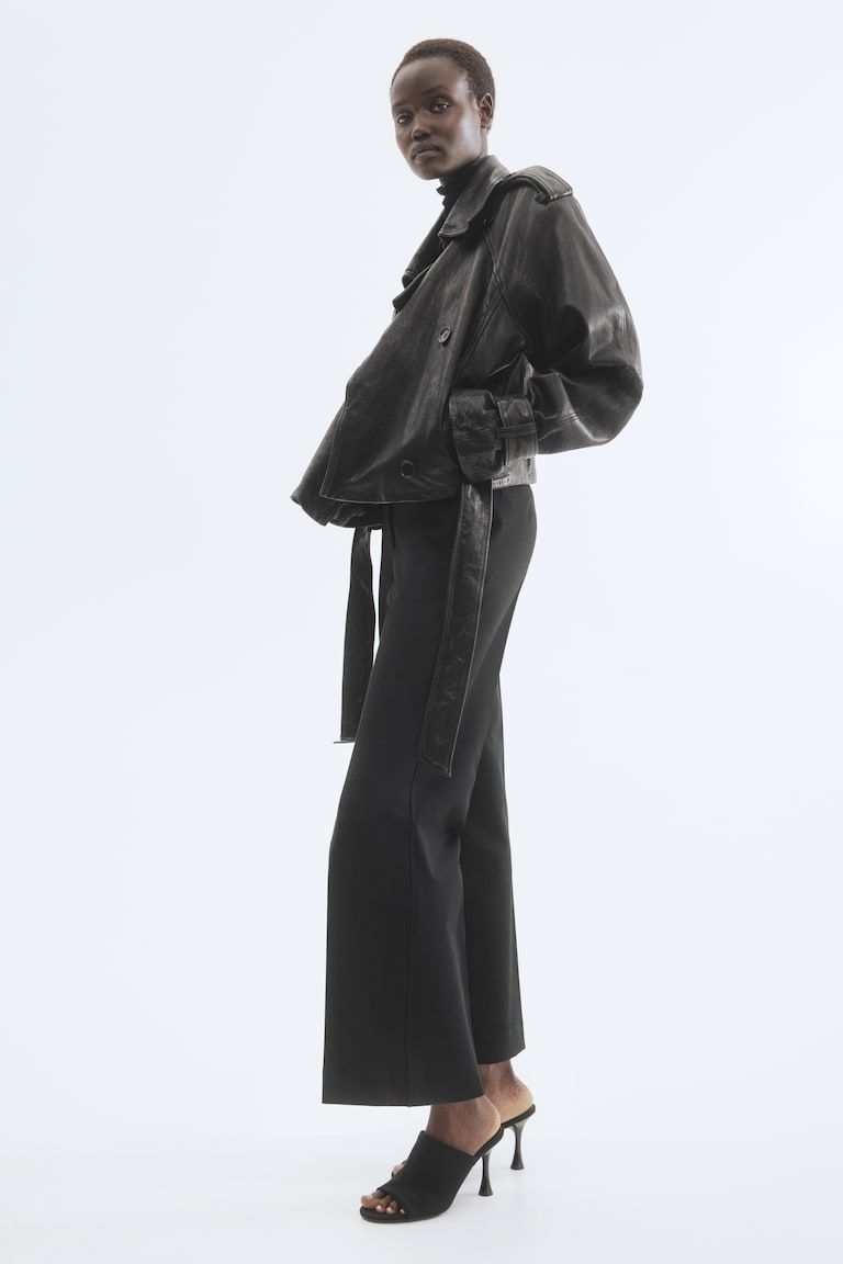 Bootcut Ankle-Length Pants