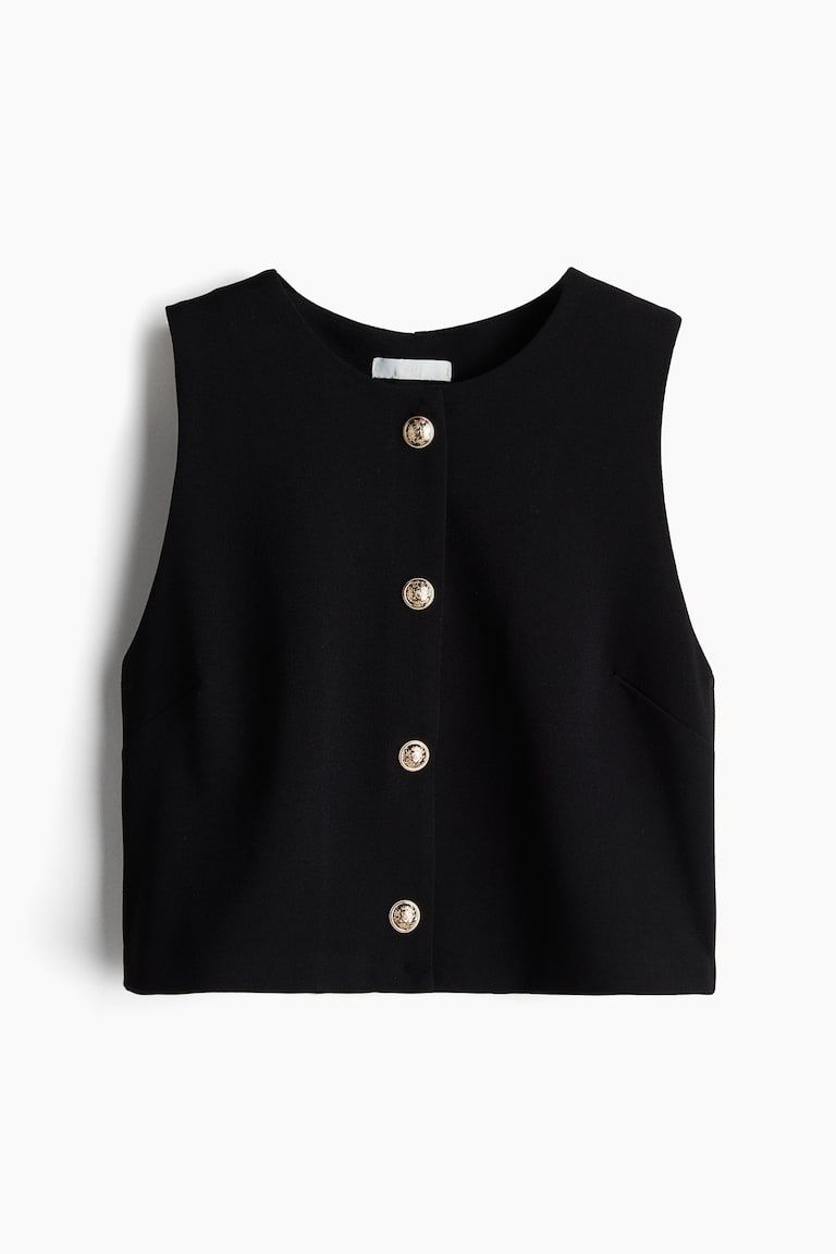 Bouclé Jersey Vest