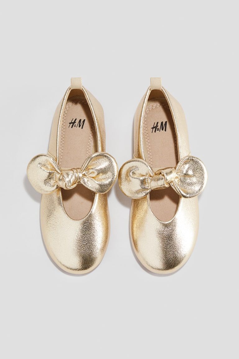 Bow-Detail Ballet Flats