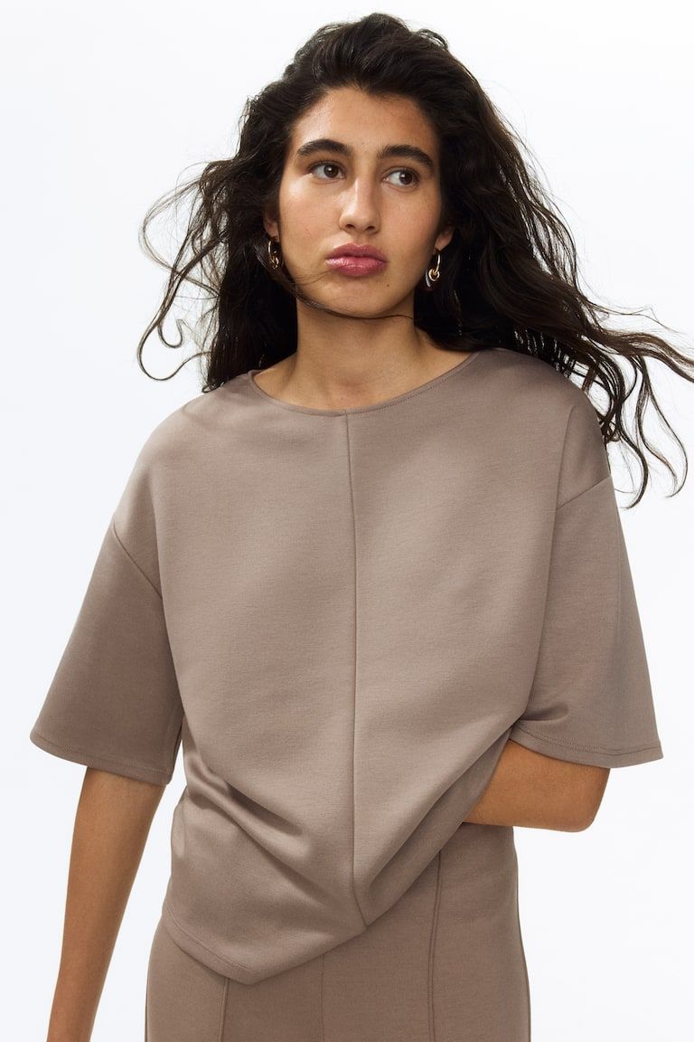 Boxy Jersey Top