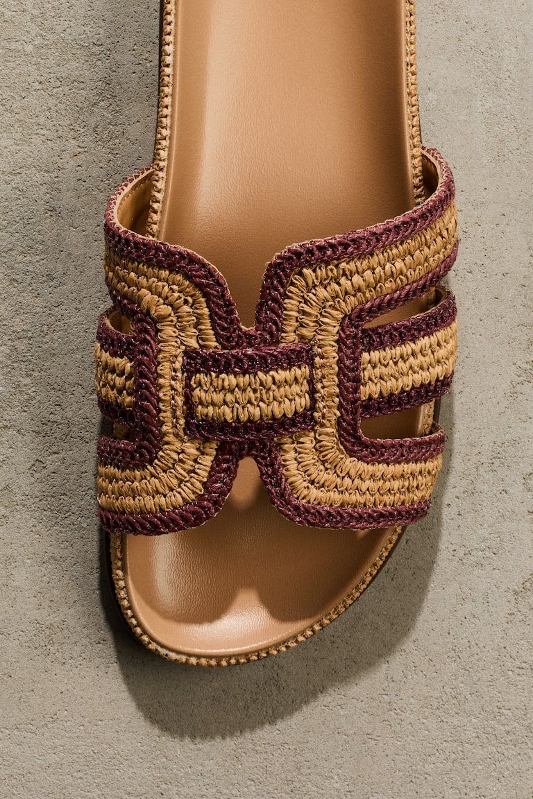 Braided Straw Sandals