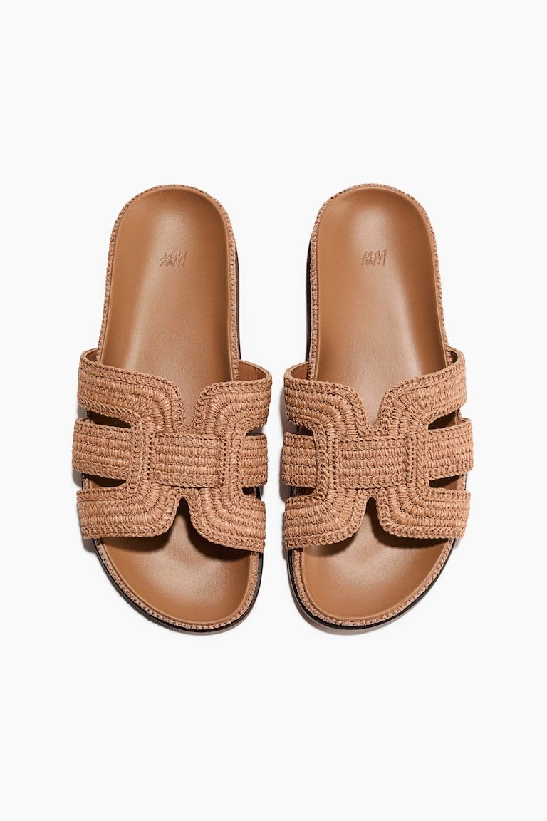 Braided Straw Sandals