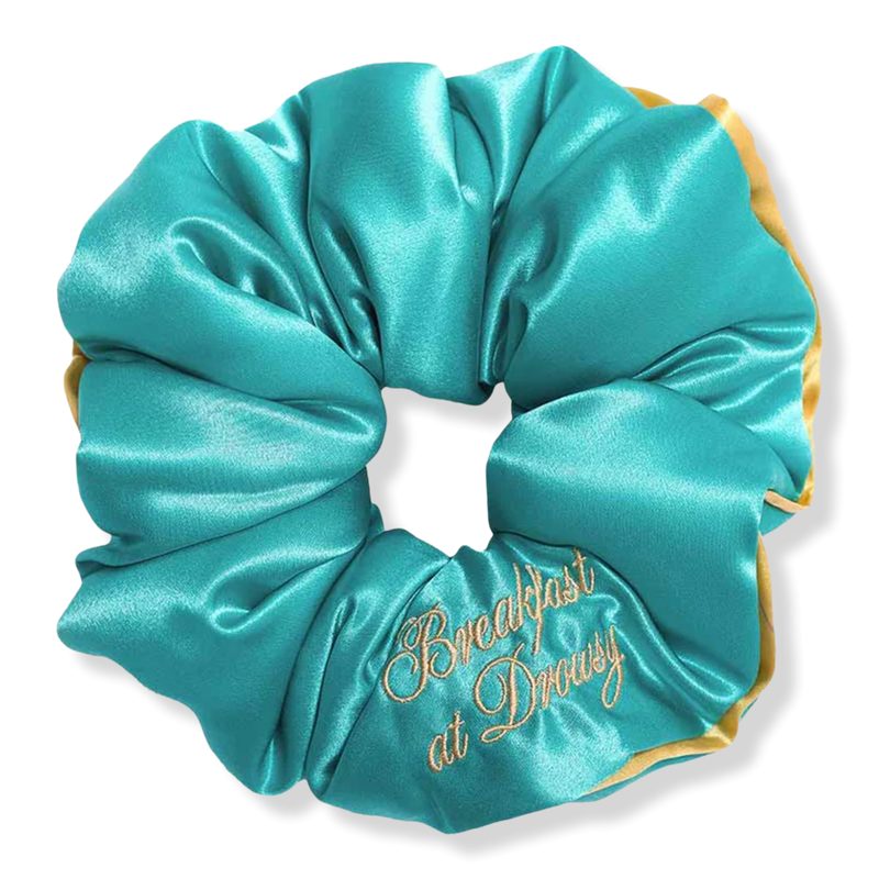 Breakfast at Drowsy Turqouise XXL Padded Scrunchie - turquoise