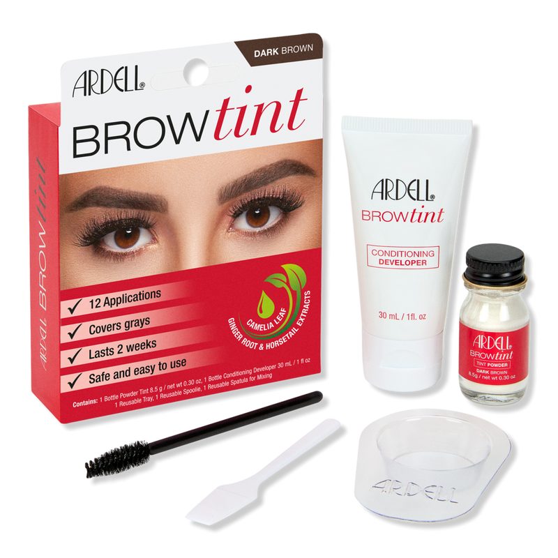 Brow Tint Full Coverage Dye Kit - Dark Brown