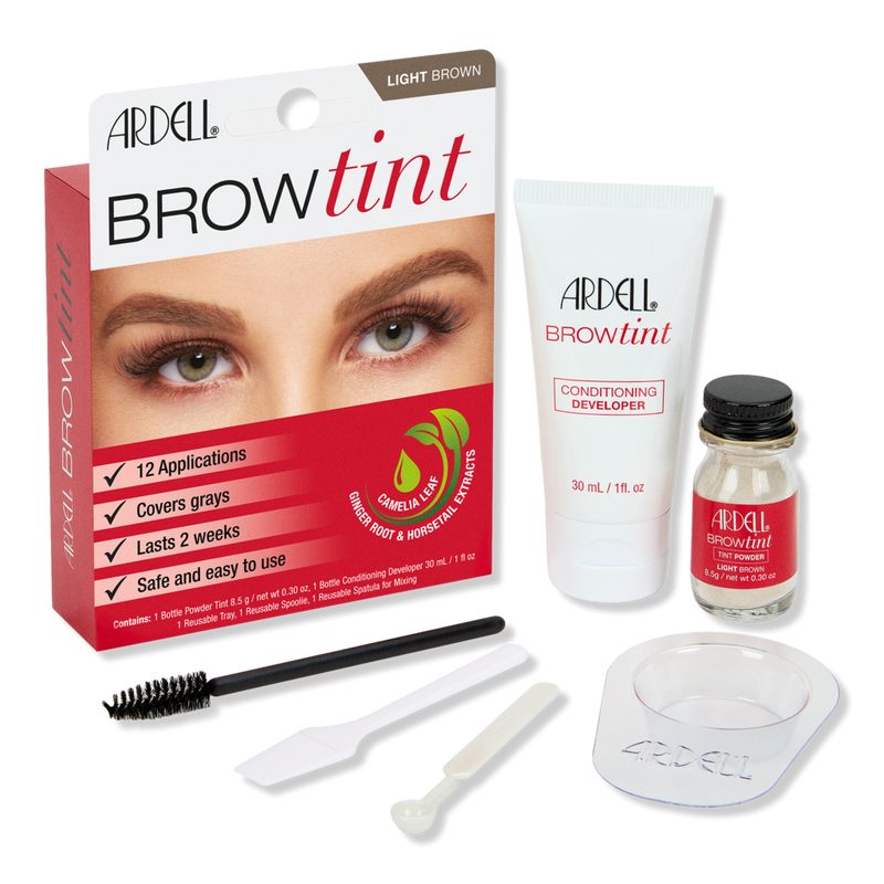 Brow Tint Full Coverage Dye Kit - Light Brown