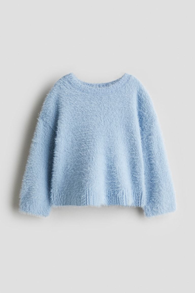 Brushed Fine-Knit Sweater