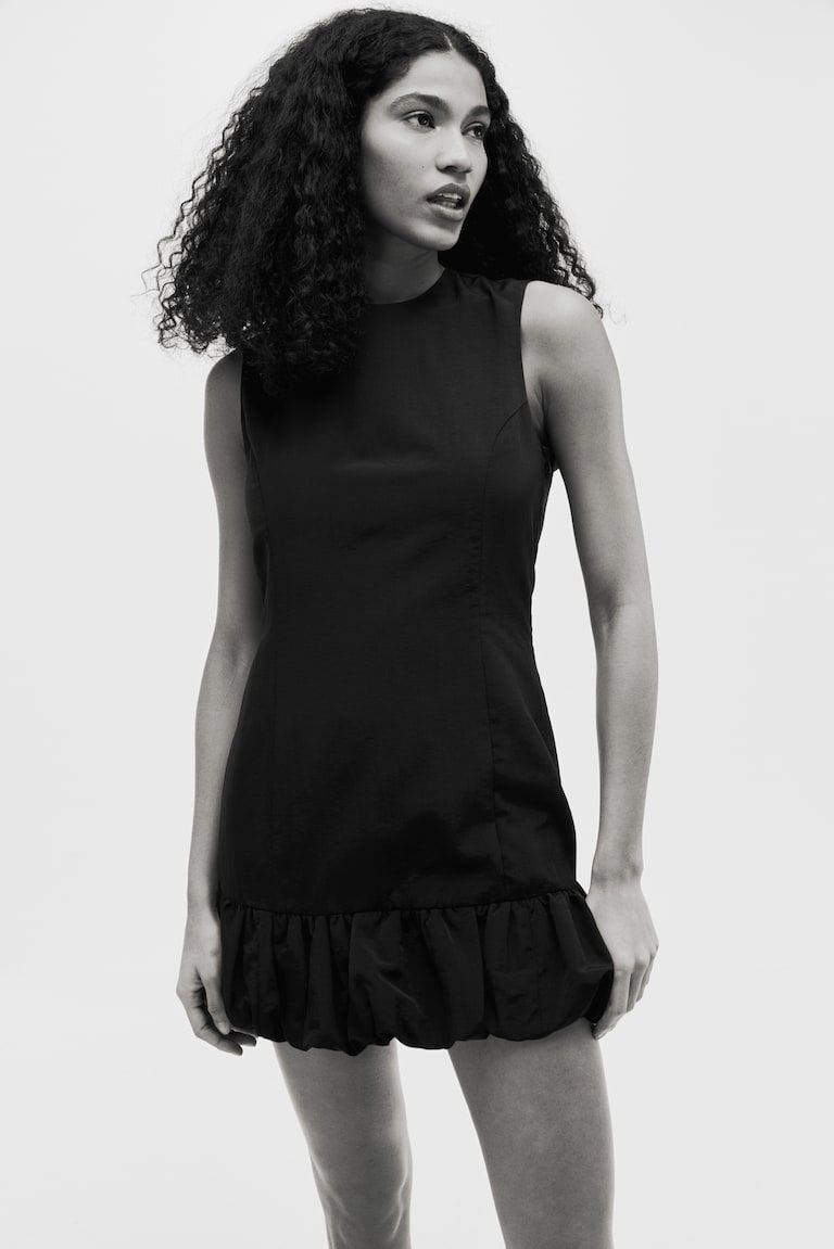 Bubble-Hem Dress