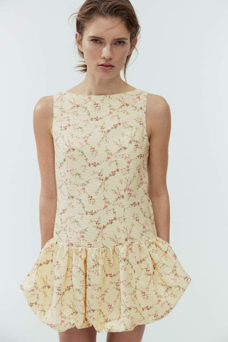 Bubble-Hem Dress