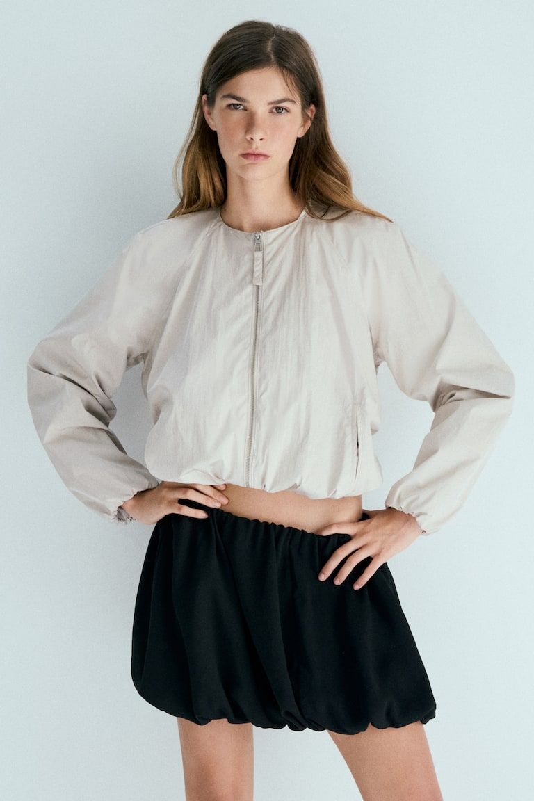 Bubble-Hem Skirt