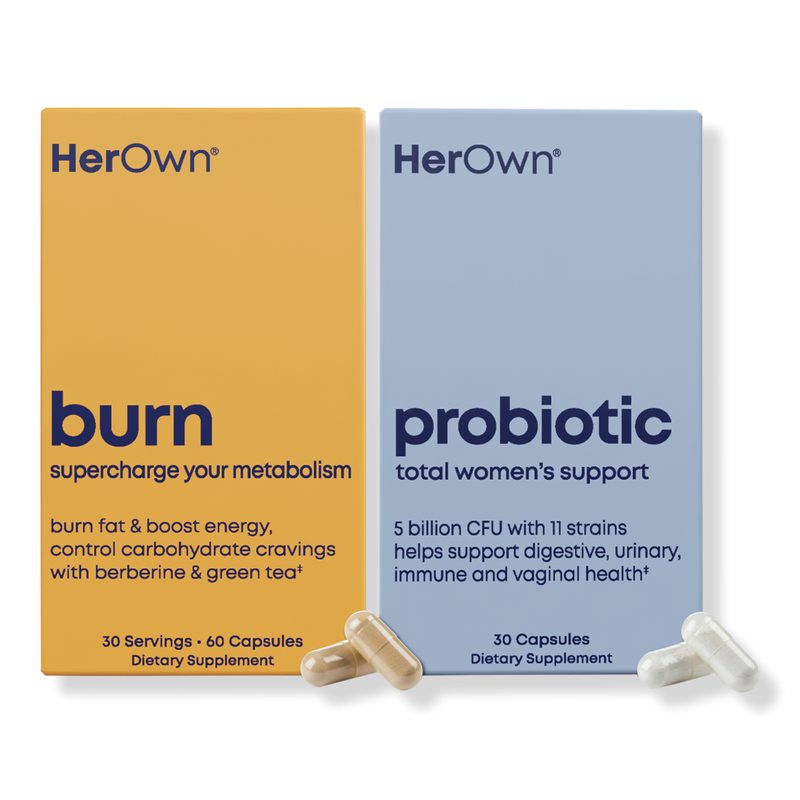 Burn + Probiotic Capsules: Metabolism & Digestive Support Bundle