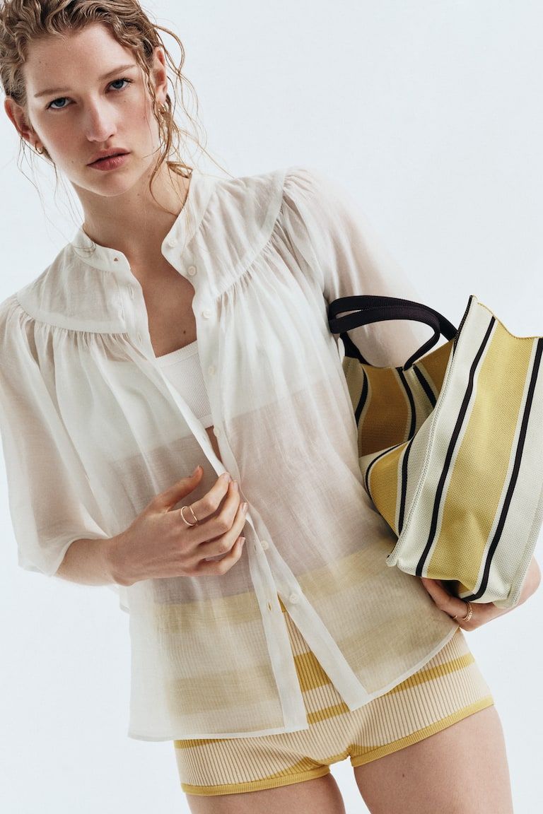 Butterfly-Sleeved Blouse