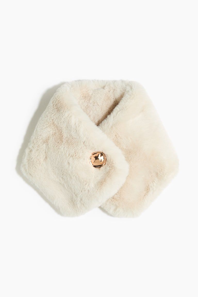 Button-Detail Scarf