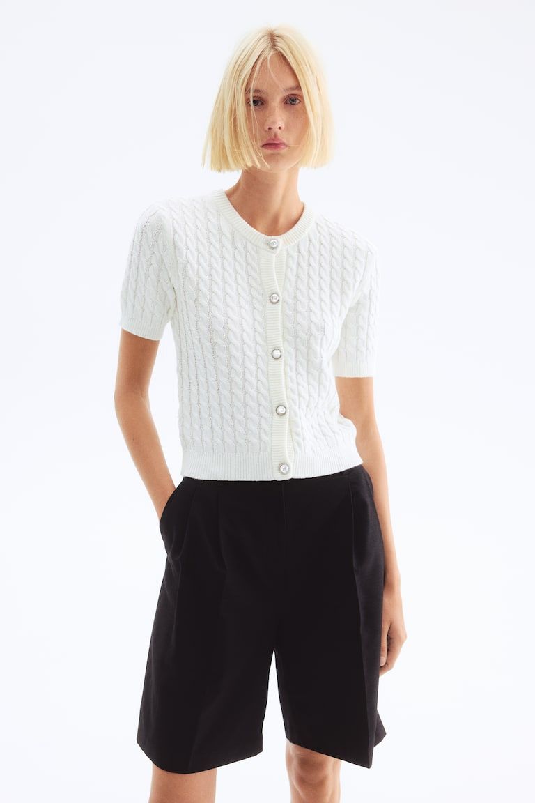 Cable-Knit Cardigan