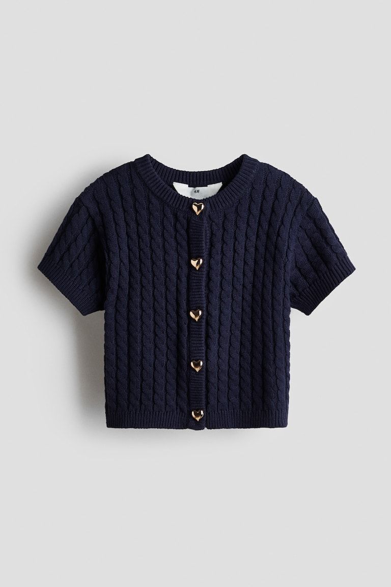 Cable-Knit Cardigan