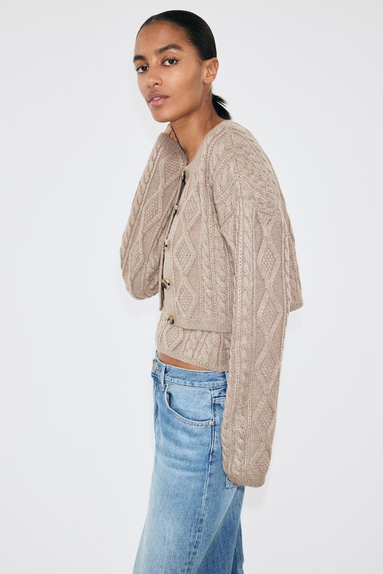 Cable-Knit Cardigan