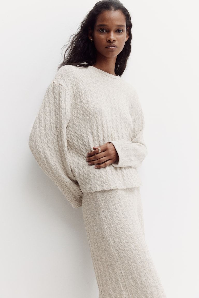 Cable-Knit Sweater