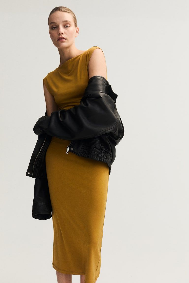 Cap-sleeved Dress