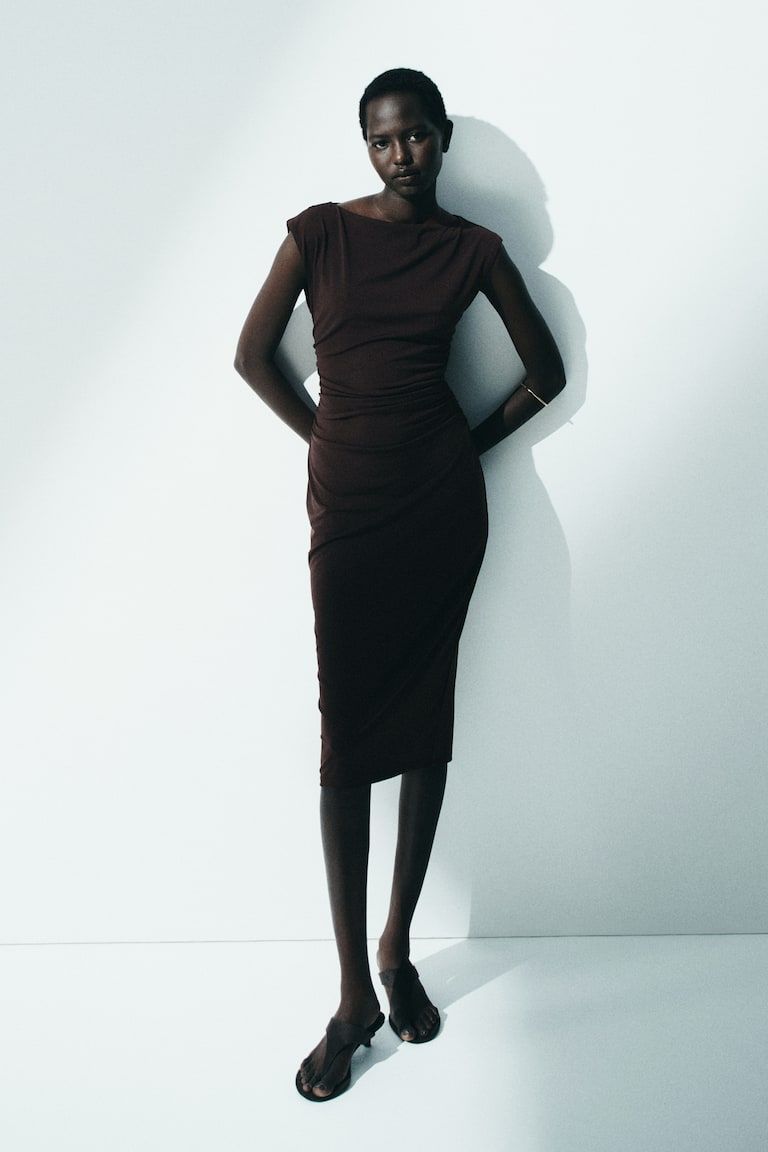 Cap-sleeved Dress