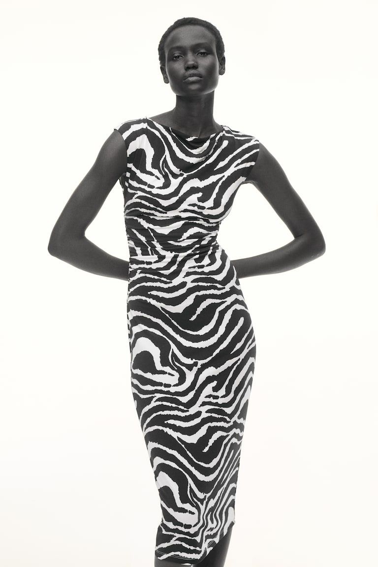 Cap-sleeved Dress