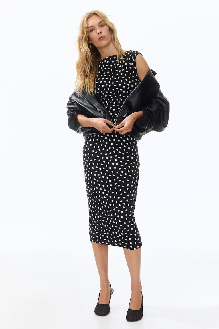 Cap-sleeved Dress