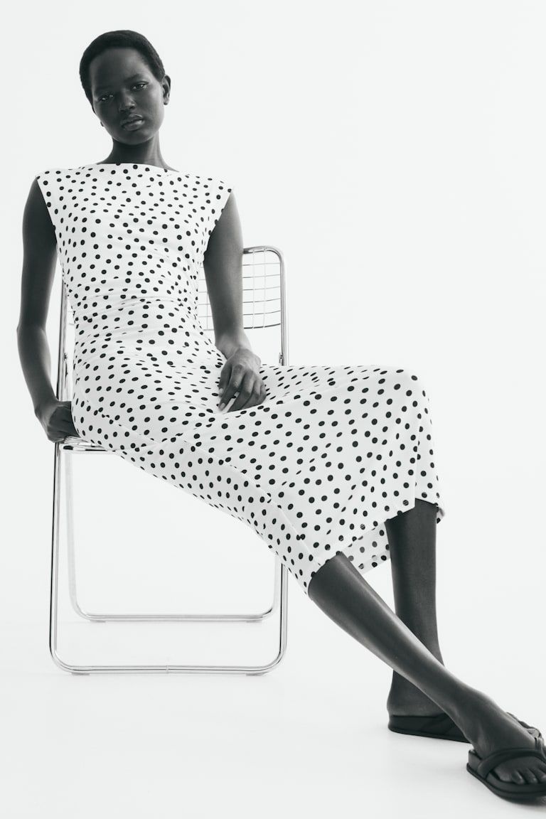 Cap-sleeved Dress