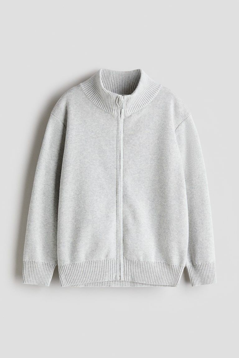 Cardigan with Zipper