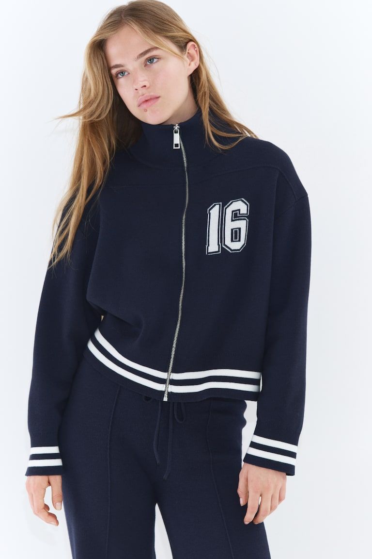 Cardigan with Zipper